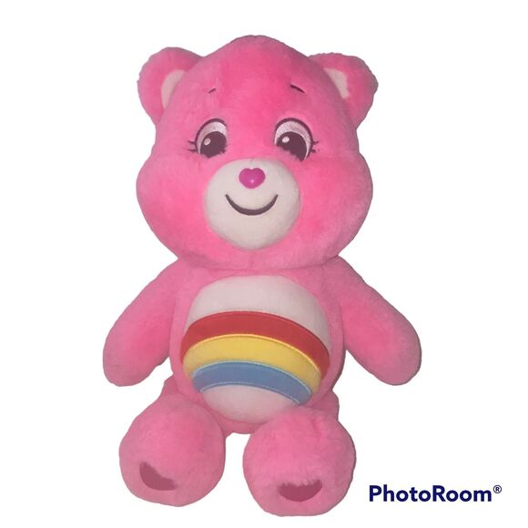 Cheer Care Bear Stuffed Animal 2020 Soft Official Plush Rainbow Pink Toy - Picture 2 of 11